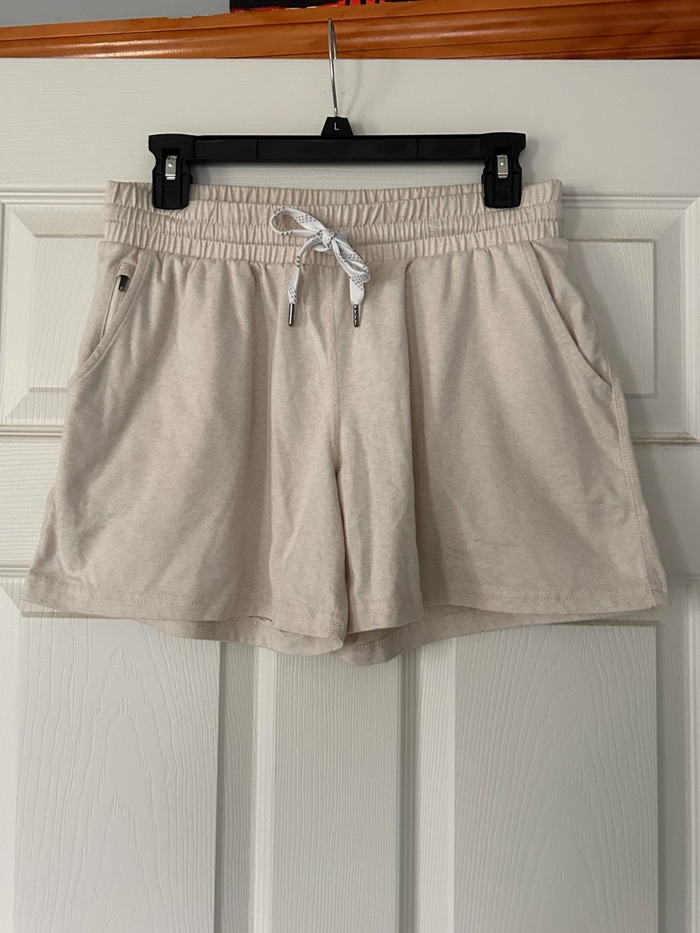 Pacific Trail Light Beige Athletic Drawstring Shorts